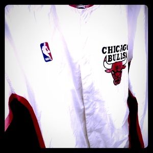 90s era NBA warm up button down jacket